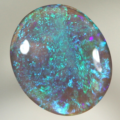 SOLID BLACK CRYSTAL OPAL Bright Floral Harlequin pattern